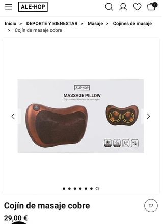 Cojin de masajes Ale hop
