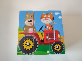 Lote juguetes de madera