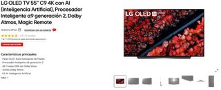 LG OLED TV 55” C9 4K con AI OLED55C9MLB