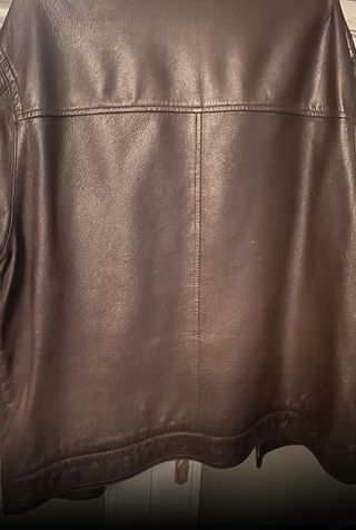 Cazadora de piel lloyd’s marrón talla 52