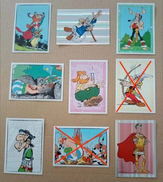 Cromos Astérix álbum de viajes 2023