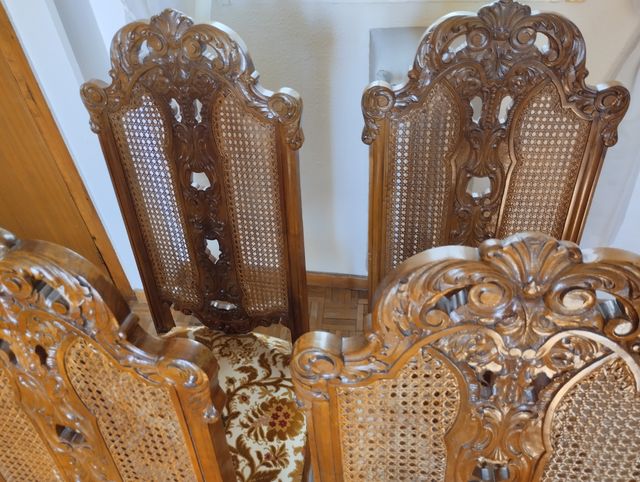 4 Sillas castellanas renacentistas