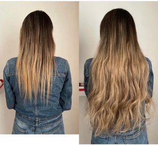 venta instalcion extensiones de cabello humano
