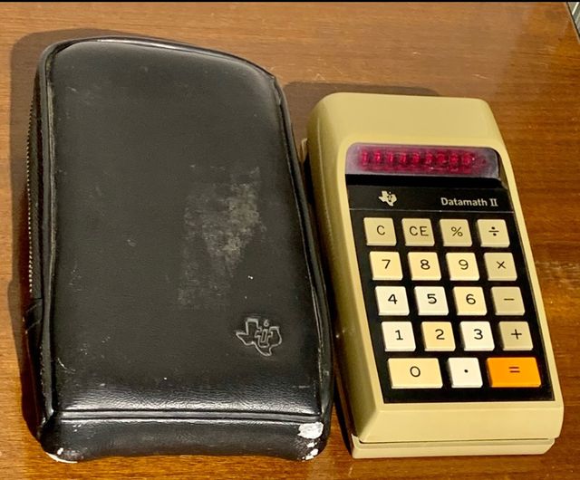 Calculadora de bolsillo.