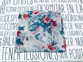 Pañuelo Bufanda Tela Con Estampado Floral 50x180 