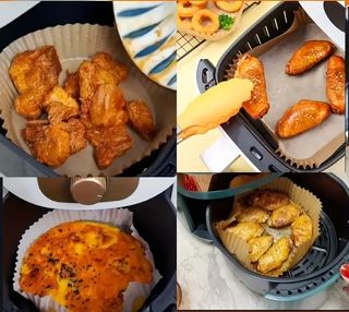 Moldes de papel siliconado para freidora de aire