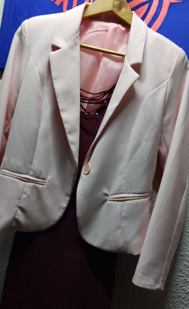 Blazers rosa claro TU medidas