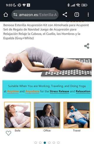 Esterilla acupresión