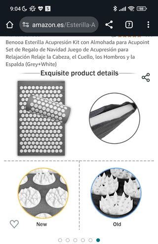 Esterilla acupresión