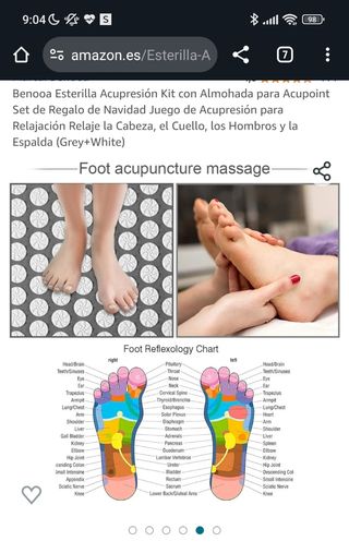 Esterilla acupresión