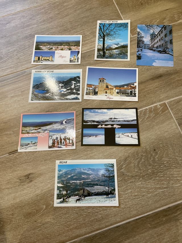 Lote 8 postales Béjar nuevas