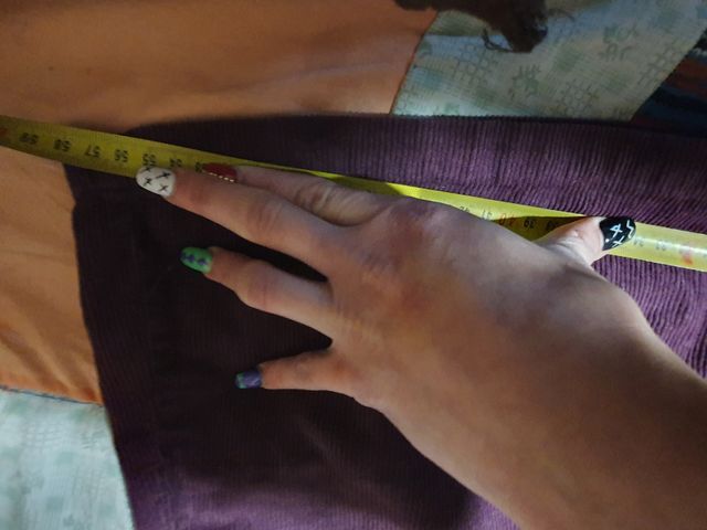 minifalda granate de pana L de Z.ara