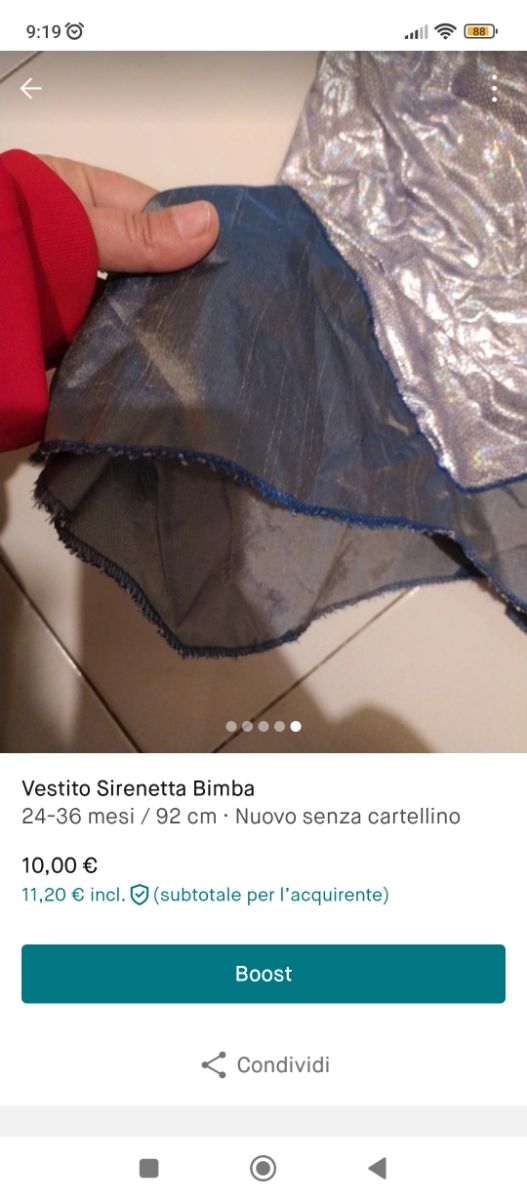 Costume Sirenetta Bimba
