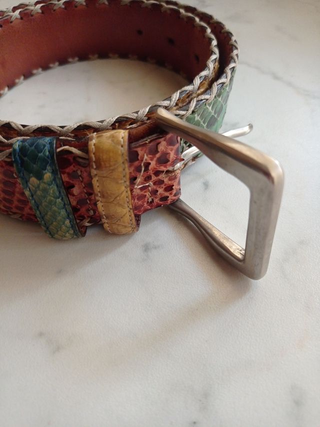 Cintura in vero pitone