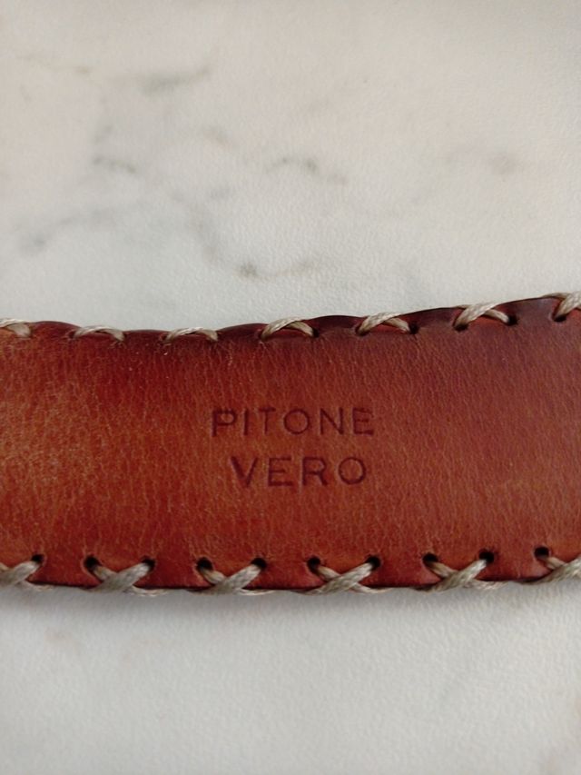 Cintura in vero pitone