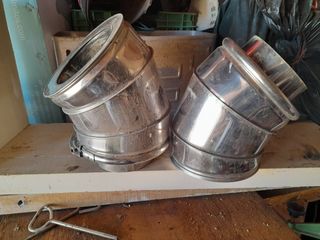 Tuba para chimenea acero inoxidable doble cámara