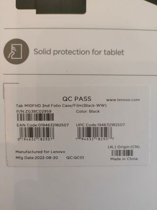 Funda tablet Lenovo Tab M10 FHD Plus