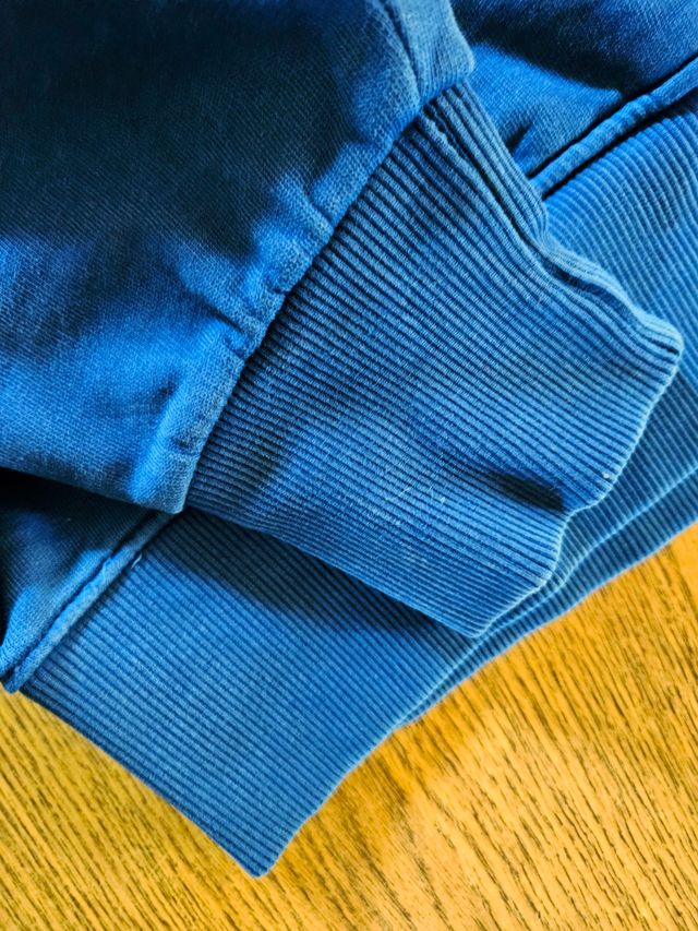 Felpa cotone baci&abbracci XL azzurra