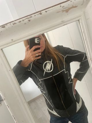 cazadora piel motera