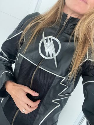 cazadora piel motera