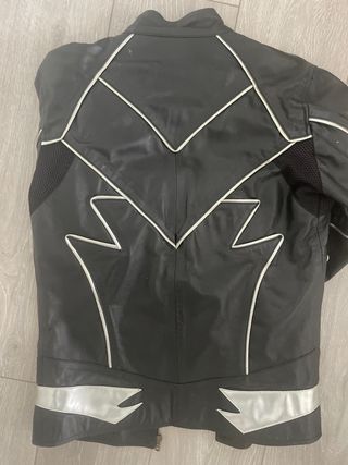 cazadora piel motera