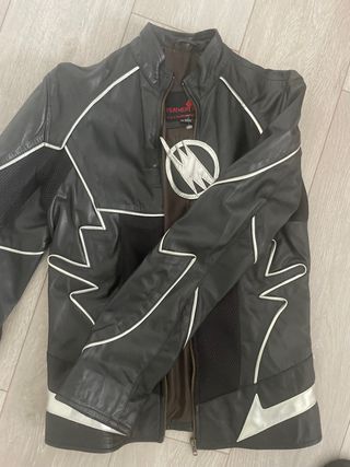 cazadora piel motera