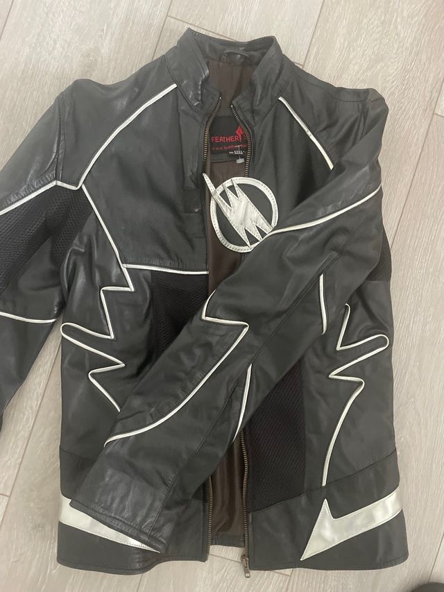 cazadora piel motera