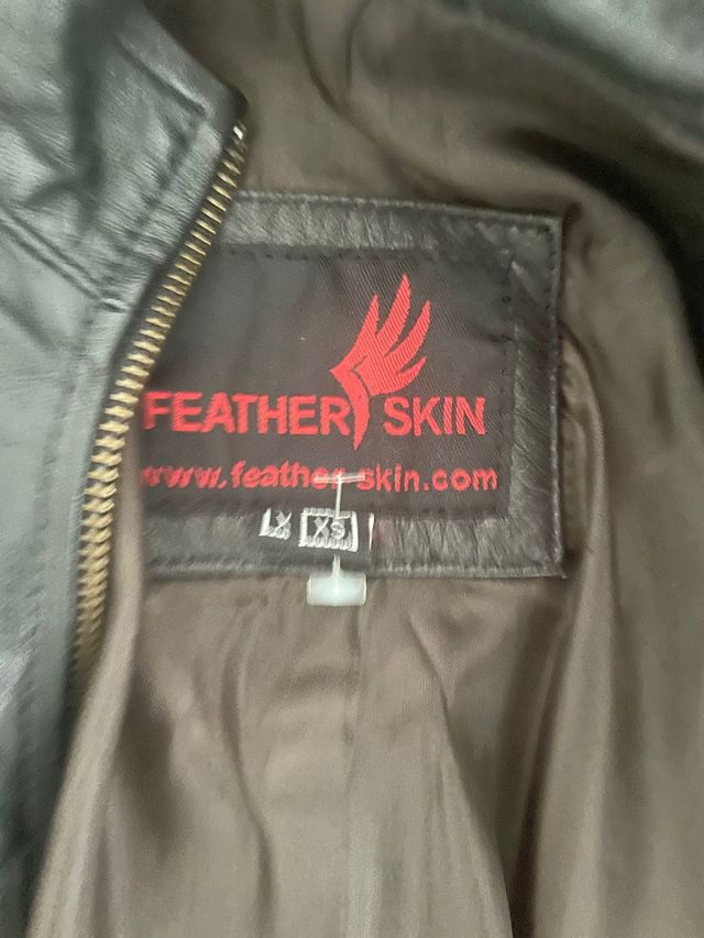 cazadora piel motera