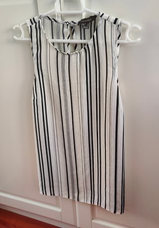 Blusa blanco y negro, Talla 36 - 38