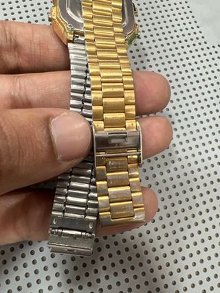 Casio reloj unisex,dorado y negro A178W