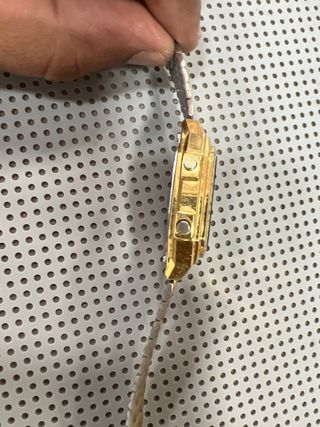 Casio reloj unisex,dorado y negro A178W