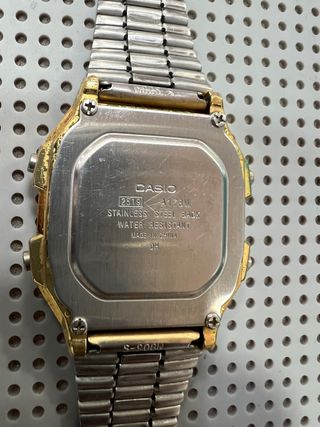 Casio reloj unisex,dorado y negro A178W