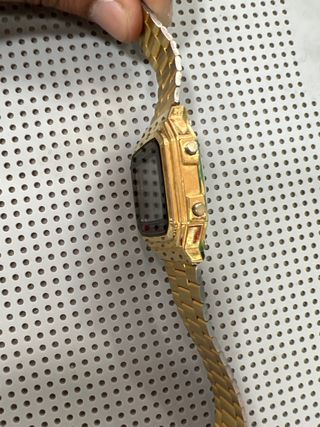 Casio reloj unisex,dorado y negro A178W