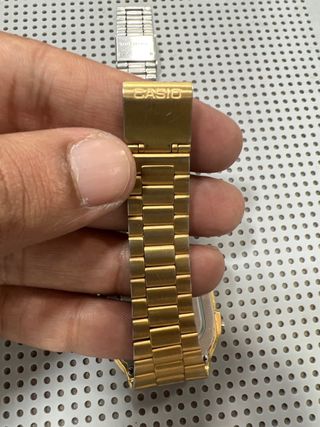 Casio reloj unisex,dorado y negro A178W