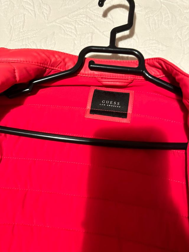 chaqueta piel guess