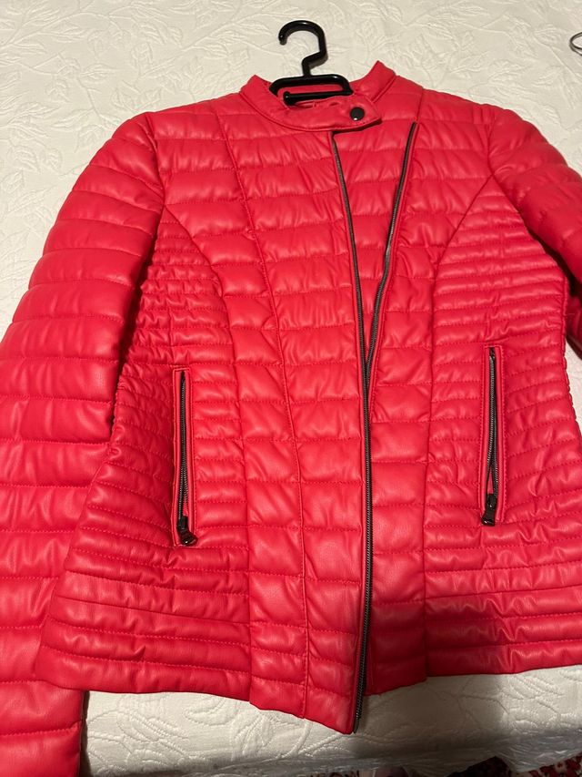 chaqueta piel guess