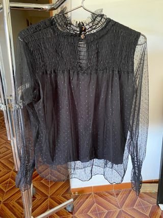 Camisa best sale negra plumeti