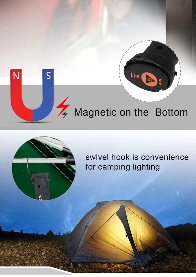 Linterna Led Recargable y Magnética