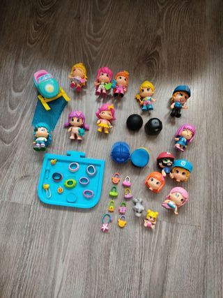 Lote de muñecos y accesorios pinypon