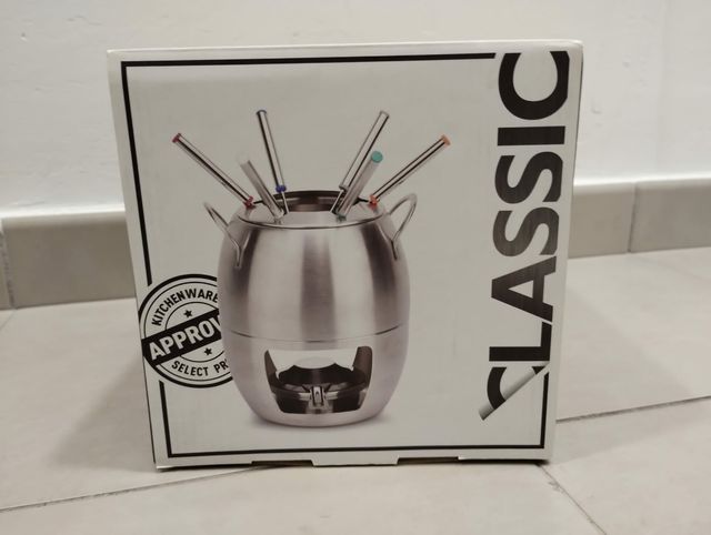 Juego de fondue con 6 tenedores