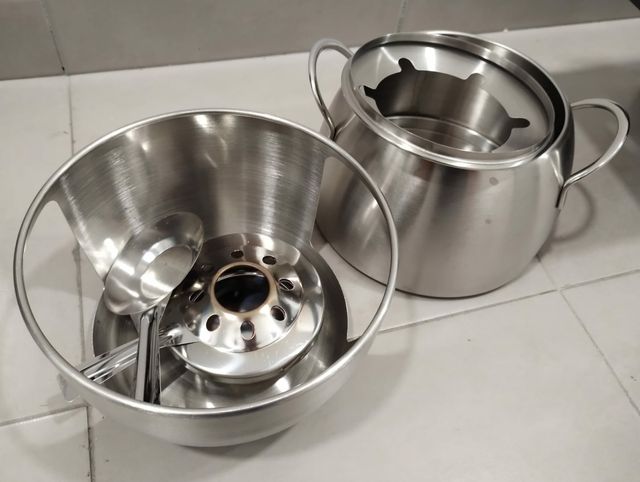 Juego de fondue con 6 tenedores