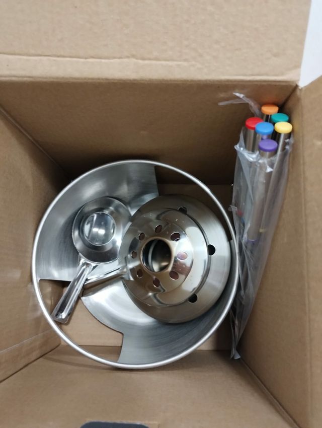 Juego de fondue con 6 tenedores