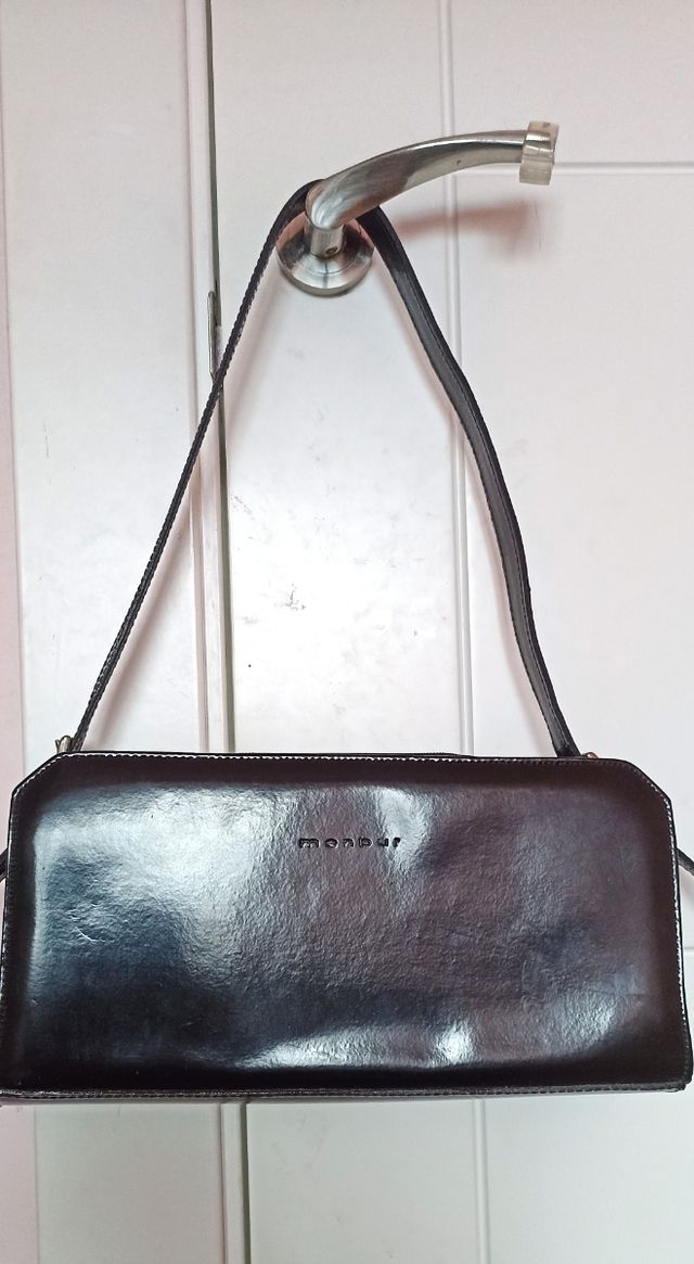 Bolso piel Menbur negro mujer!!!