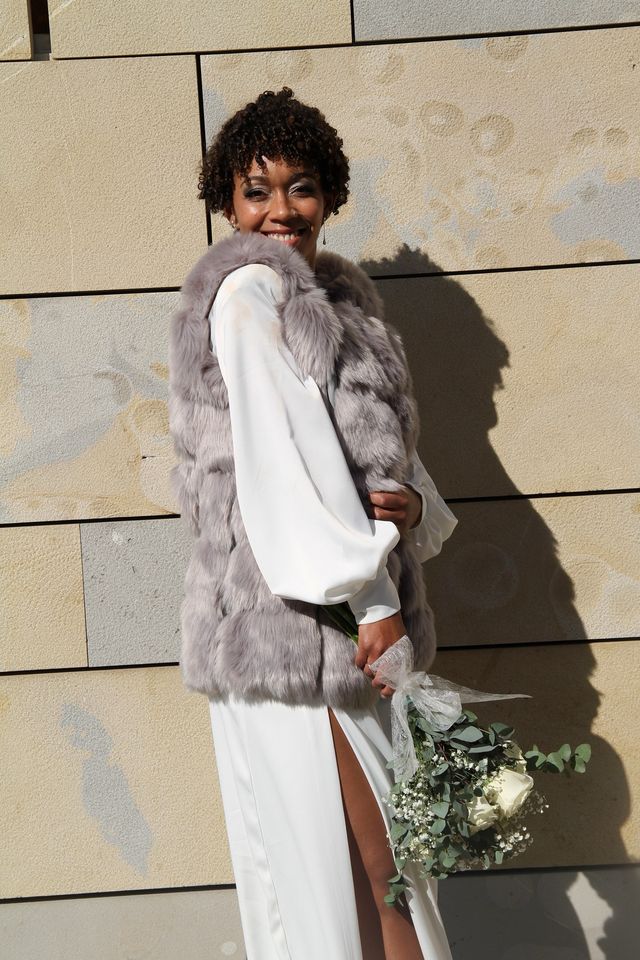 Chaleco de pelo sintético