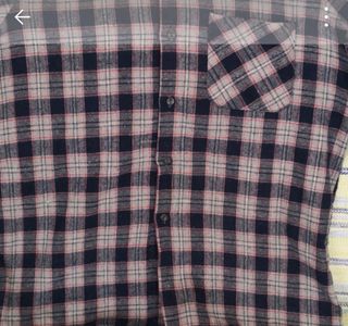 Camisa caballero cuadros tipo franela.