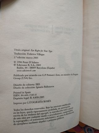 Los grupos sanguíneos y la alimentación