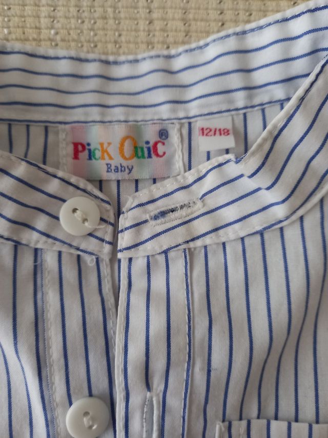 Camisa cuello Mao para niño/a