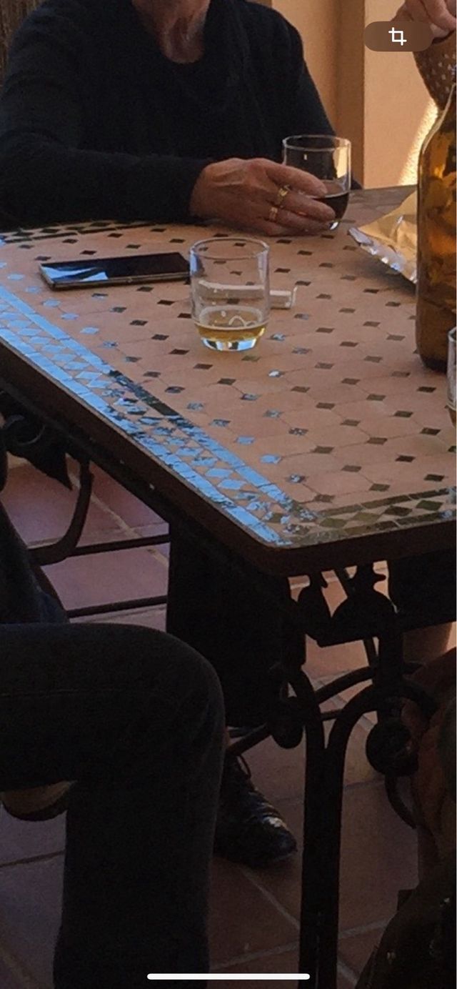 mesa marroquí mosaico