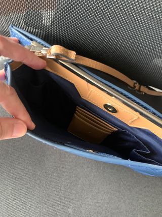 Bolso azul Zara