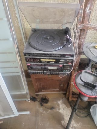 Radio casete tocadiscos